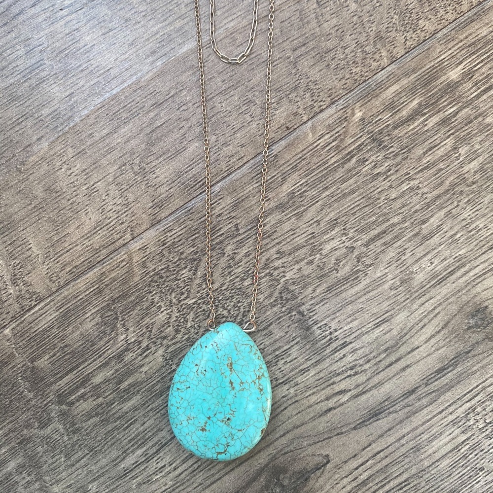Turquoise pendant necklace